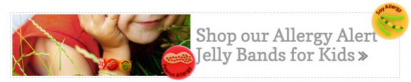 allergy alert jelly bands