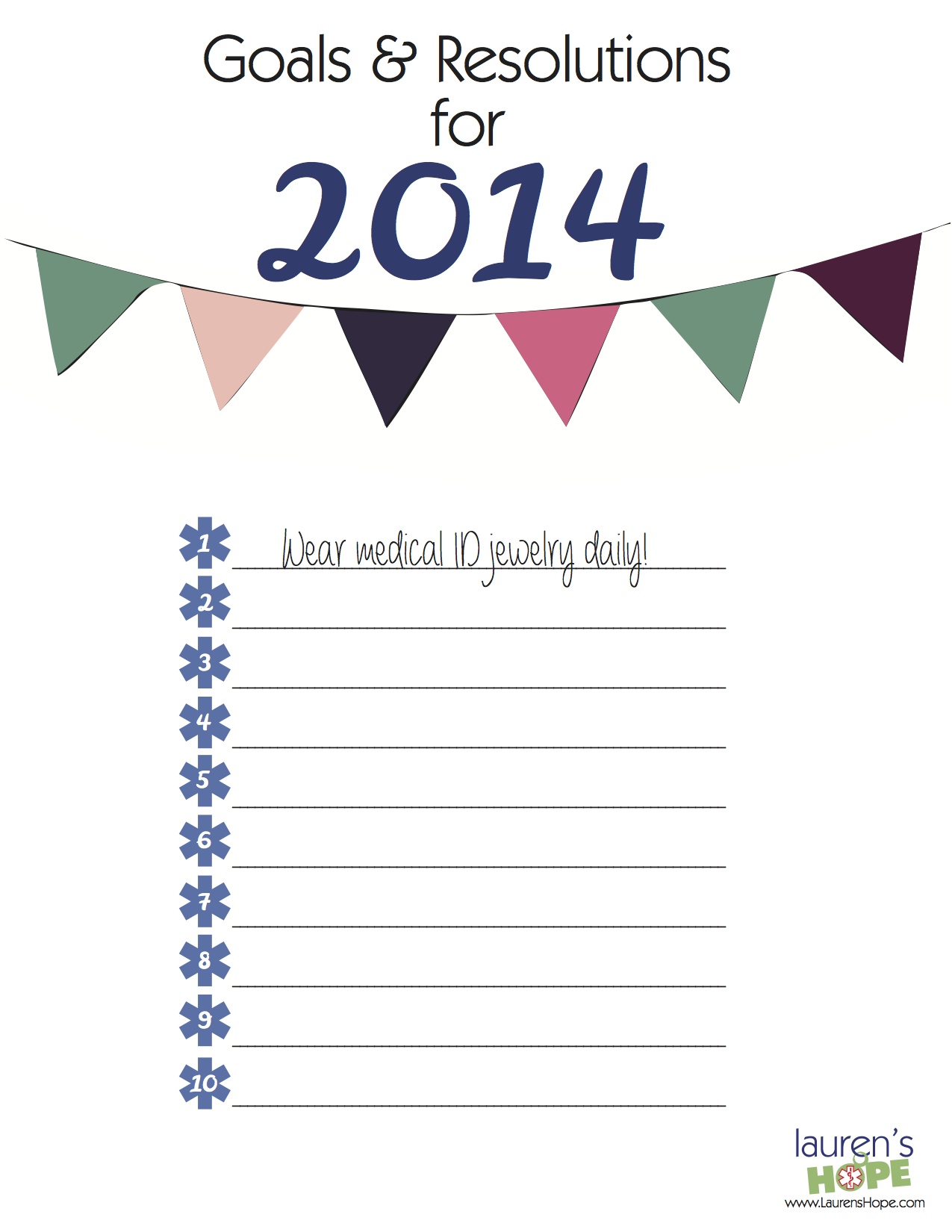 goals and resolutions