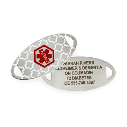 Alzheimer's Engraving - Medical ID Tag